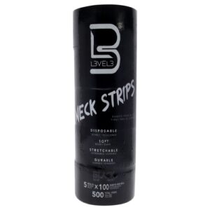 Neck Paper Strips - Black by L3VEL3 for Men - 5 Pc Strips